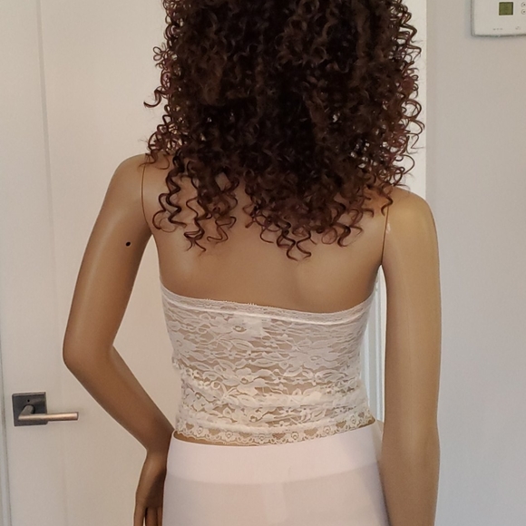 Lace camisole top with padded bust - Picture 3 of 4